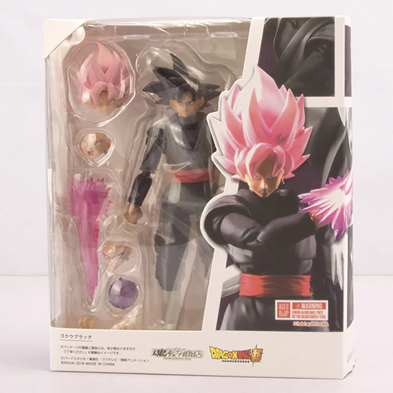 Figma Dragon Ball postava syn Goku Zamasu Kakarotto Black Gokou Super Saiyan Dbz Rose Action figure Model hračky hnuteľná bábika