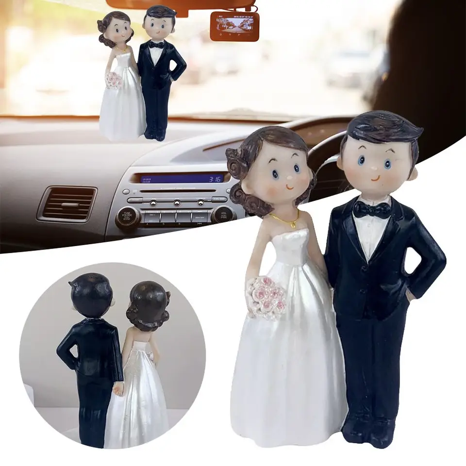 Figuríny Office Domov dekorácia stolová plocha Socha živice Figurín Groom nevesta Ozdobia figuríny figurína socha