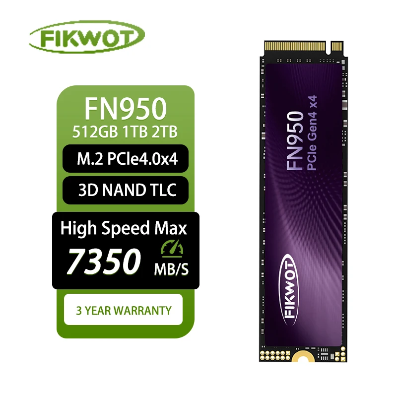 FIKWOT FN950 M.2 SSD 1TB 2TB 4TB 5000MB/S PCIE4.0x4 NVME M.2 2280 SSD PLNÝ DIVOR DIVORNÉH