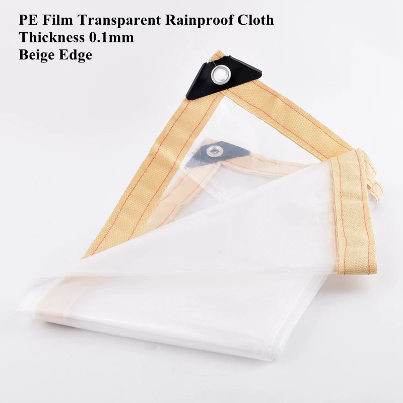 Film 0,1 mm PE Transparentný dažď odolný v oblasti dažďovej látky Záhradná skleník