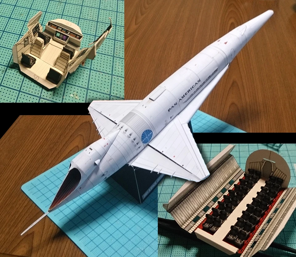 Film 2001: A Space Odyssey Orion III SpacePlan DIY Handraft Paper Paper Model Model Ručne vyrábané hádanky hračiek