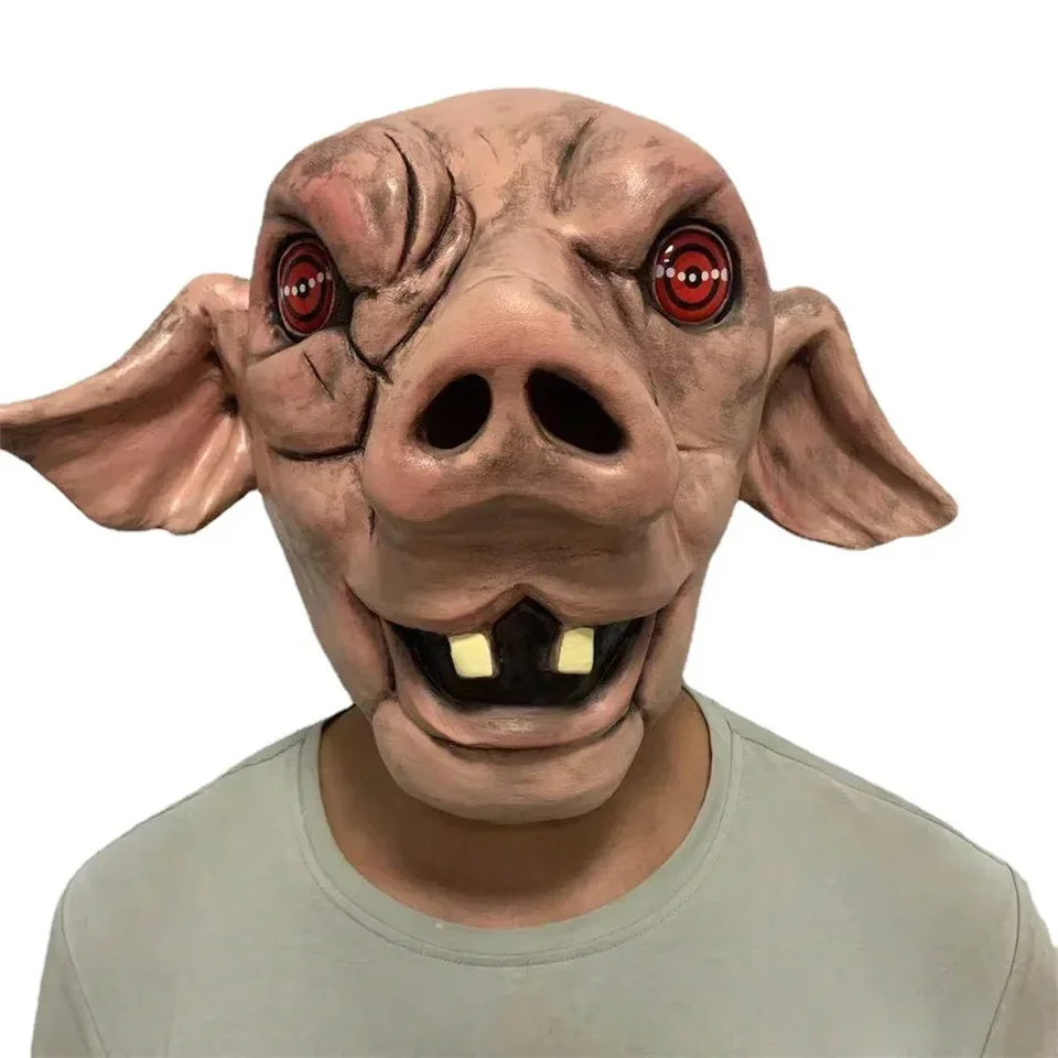 Film 9 Špirála: Z knihy SWE SWE SWIT Spiral Mask Borrible Pig Head Latex Masky hlavy pokrývky Halloween Cosplay rekvizity