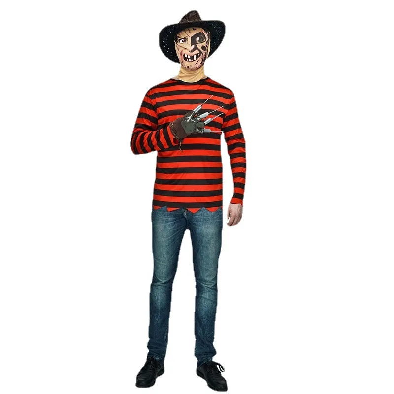 Film & TV strašidelný horor Man Suit cosplay kostýmy Halloween pre dospelých lebky zabíjajú