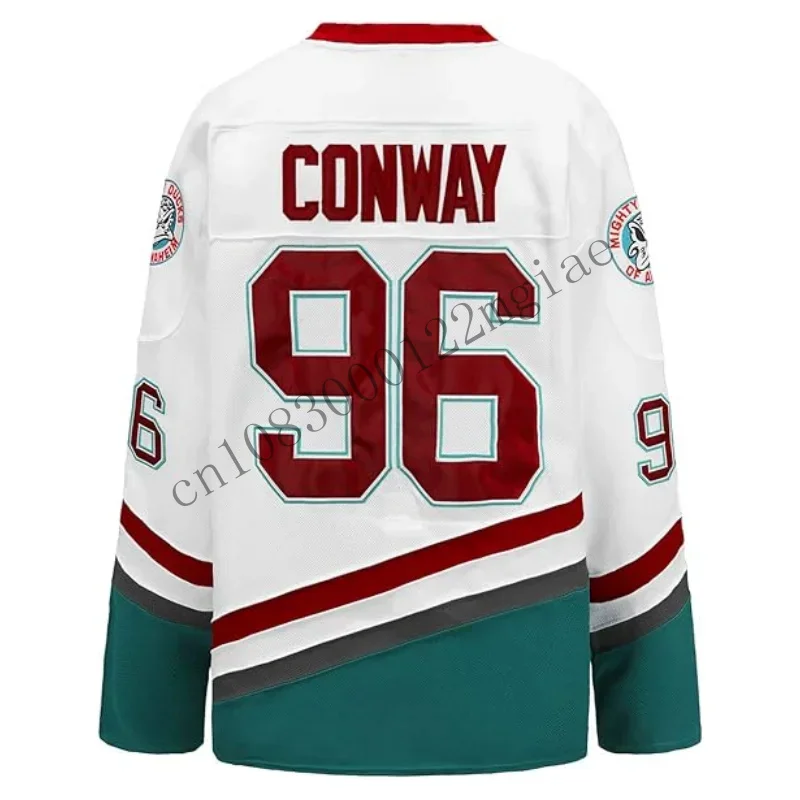 Film Mighty Ducks Charlie Conway #96 Adam Banks #99 Ice Hockey Jersey Men's Men's #33 Greg Goldberg #66 Gordon Bombay J CMM221