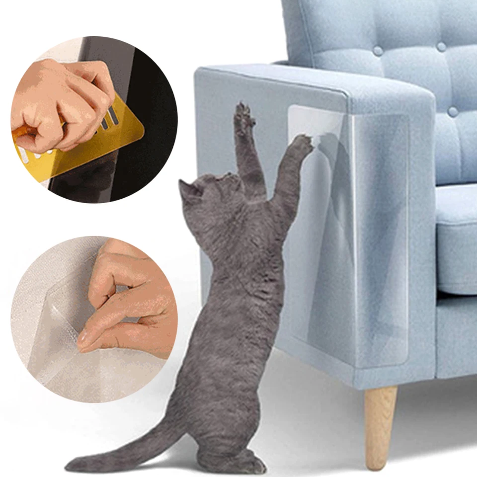 Film na ochranu proti poškriabaniu mačky 7.8x117 v mačke Scratch Furniture Protector PVC Cat Scratch Determerrent Tape pre ochranu pred dverami steny