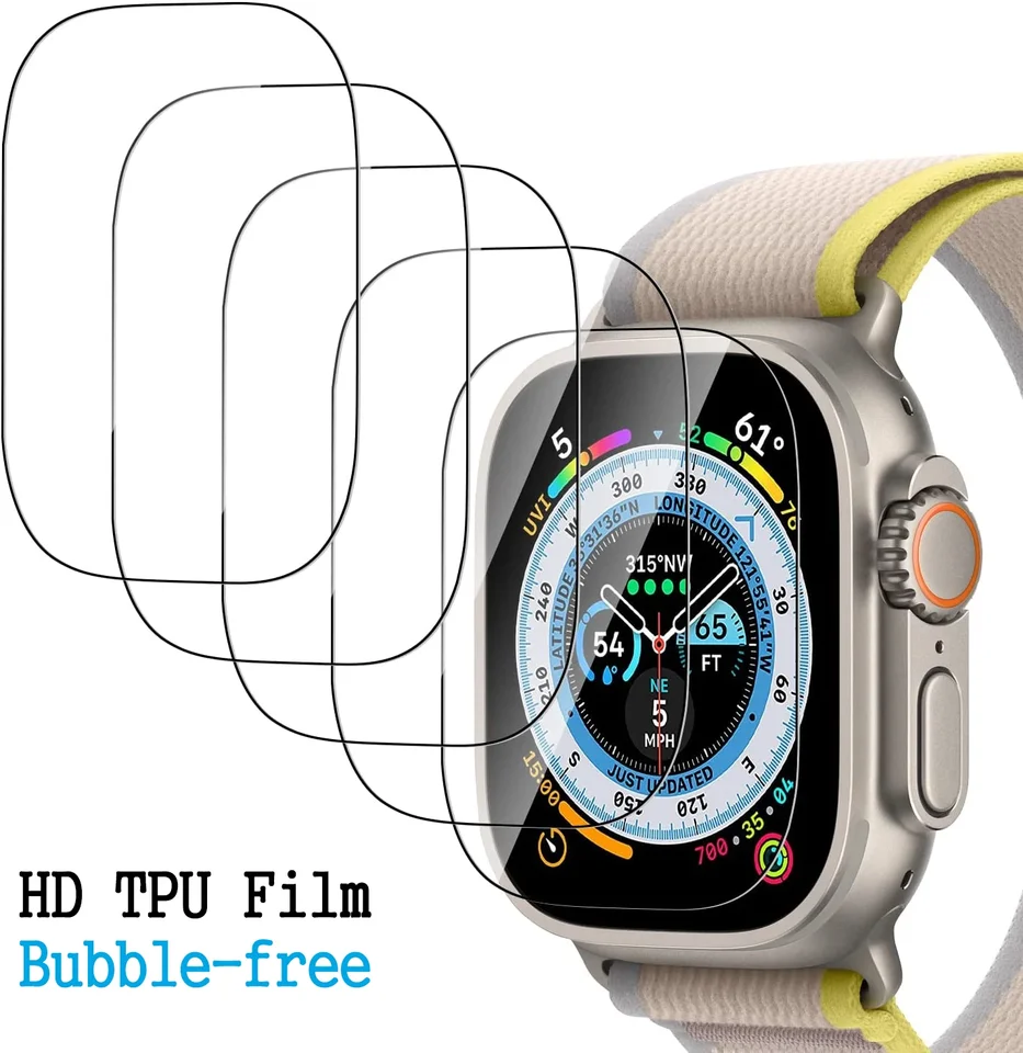 Film pre Apple Watch Accessories Ultra 8 7 6 SE 5 4 3 IWATCH 49 44 mm 40 45 mm 41 mm 42 38 mm obálka obrazovky pre Apple Watch