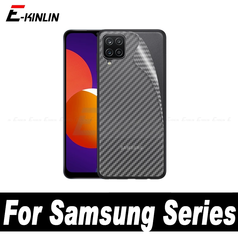 Film pre zadné krytiny z mäkkých uhlíkových vlákien pre Samsung Galaxy M33 M34 M54 M52 M14 M13 M53 M23 M22 M62 M12 M02 M42 Ochrana zadnej obrazovky