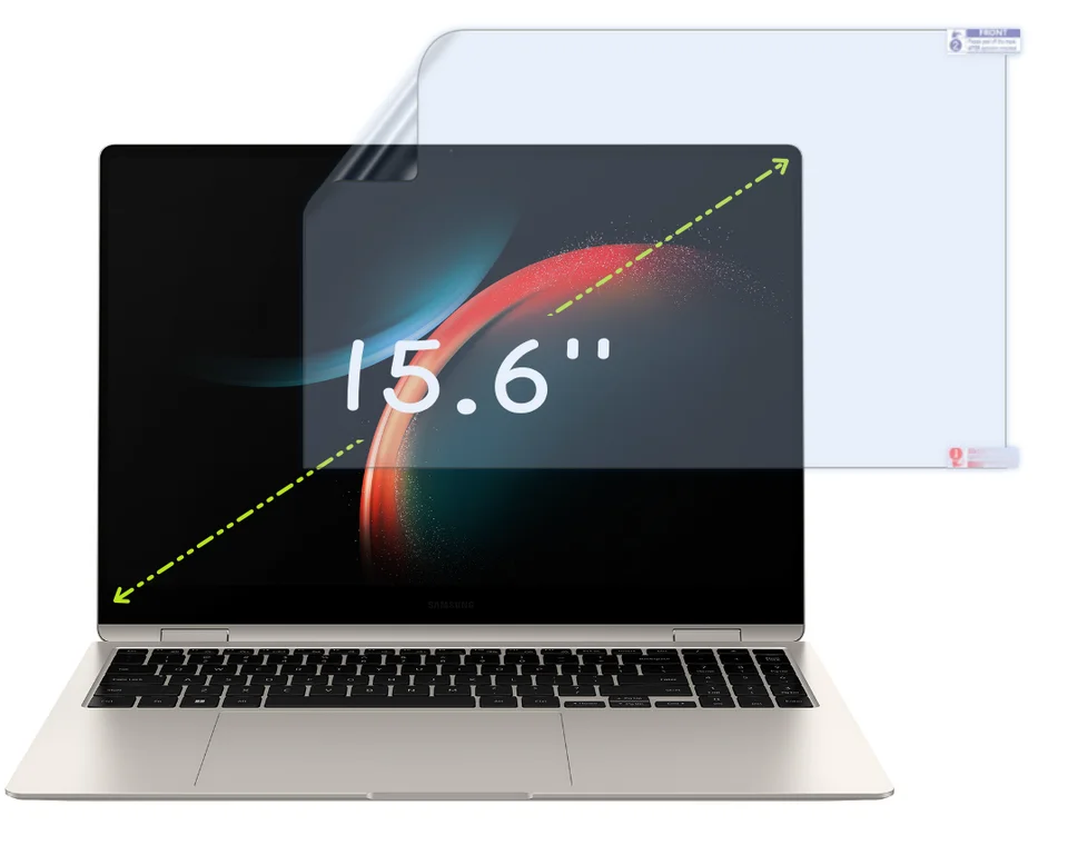 Film Soft Soft Guard Film 2pcs pre chránič Soft Guard pre Samsung Galaxy Book 3 360 15 / Galaxy Book Pro 360 15 / Galaxy Book 2 Pro 360 (15,6 