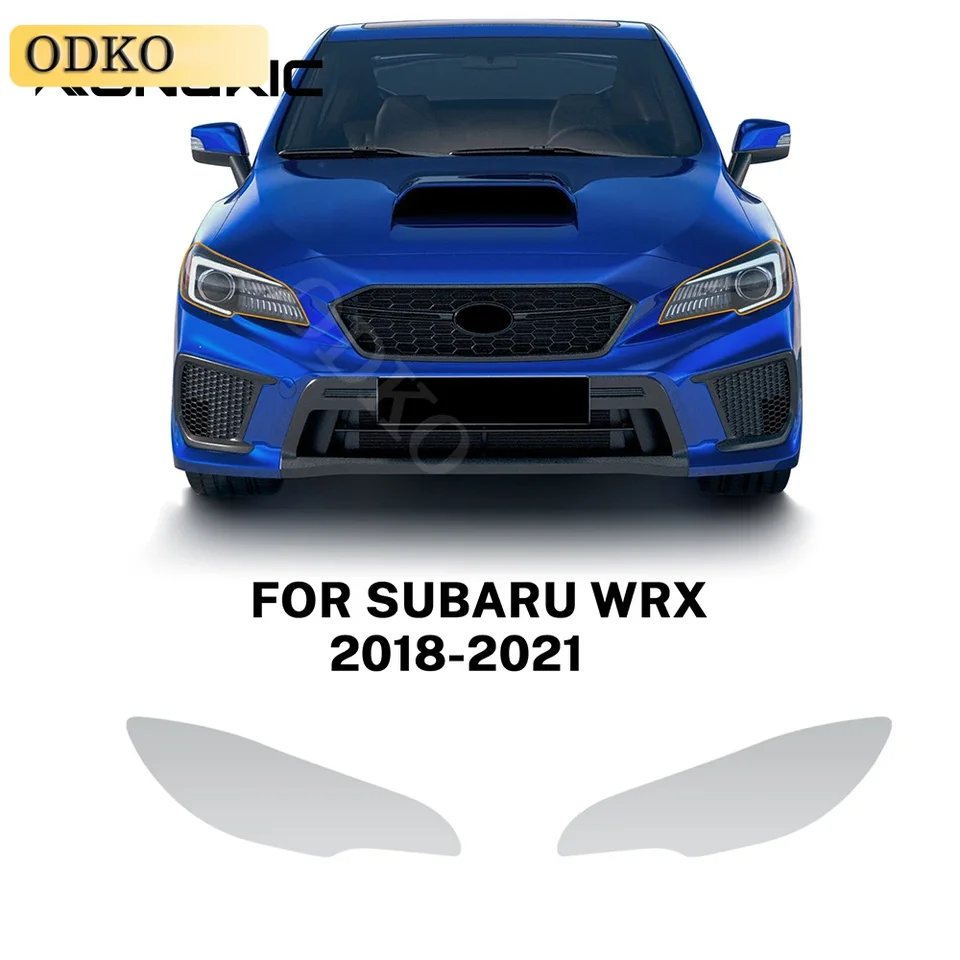 Film svetlometu TPU spätné zrkadlo Transparentný ochranný film Scratch PPF pred rezaný pre Subaru WRX 2018 2019 2020 2021