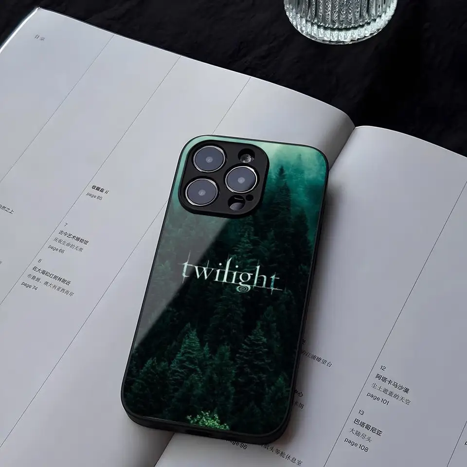 Film Twilight Mouse Pad Templed Glass pre iPhone 13 14 16 12 15 11 Pro Max Plus Mini x XR SE2020 Coque
