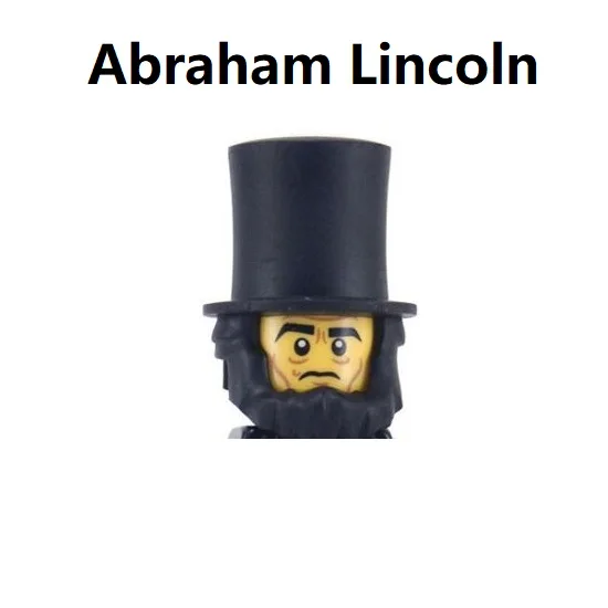 Filmové série Apokalypsseburg Abe Abraham Lincoln Building Blocks Mini Action Figure Hračky