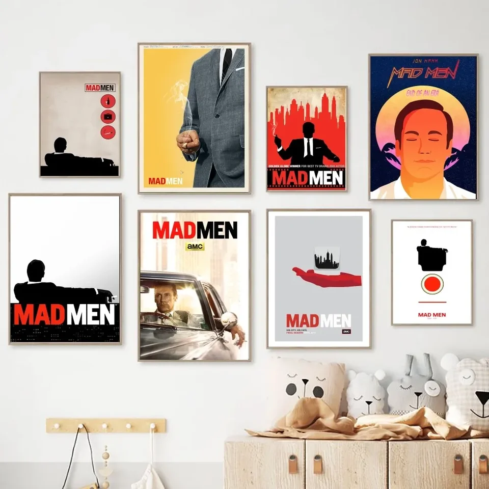 Filmový plagát Mad Men No zarámovaný plagát Kraft Club Bar papier vintage plagát nástenná maľba maľba spálne Študijné nálepky
