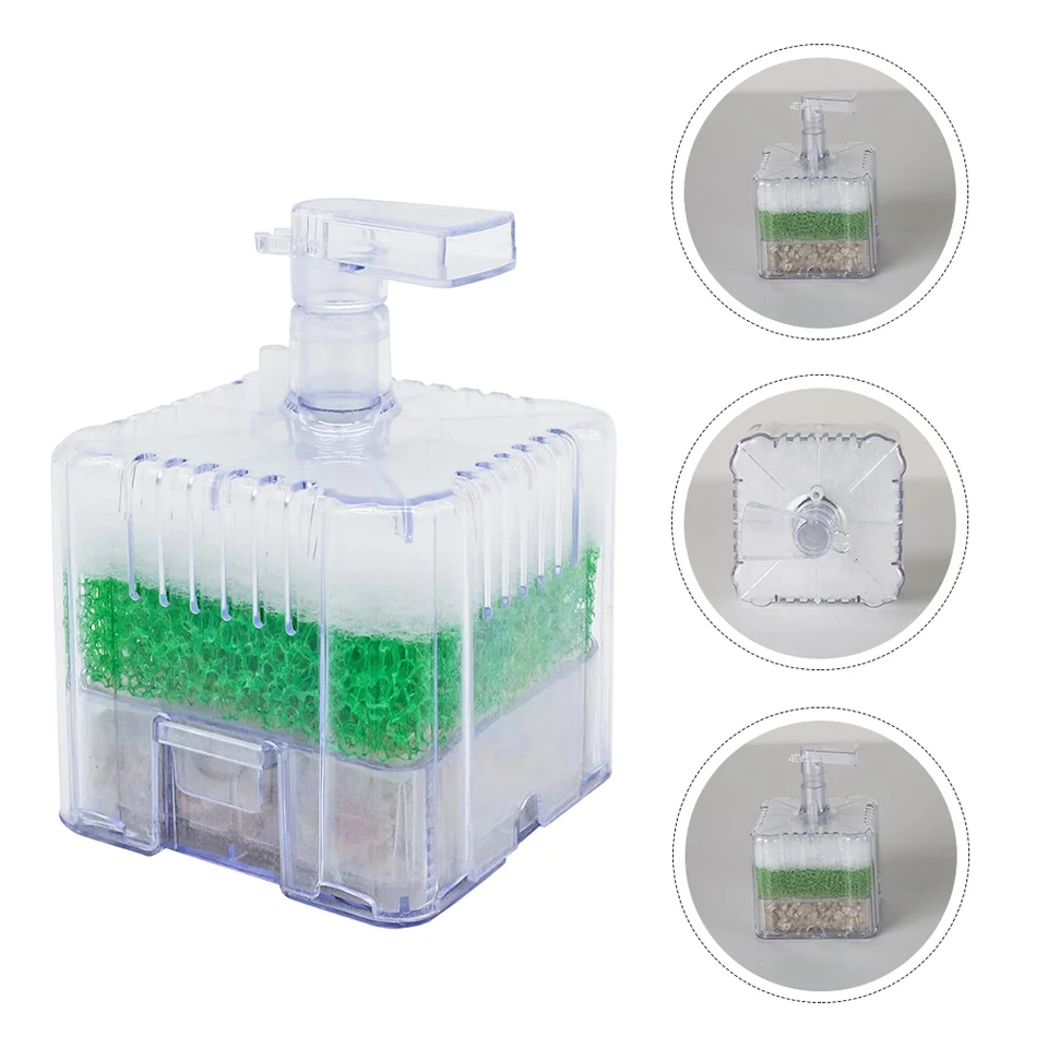 Filter Air Drive Fish Tank Roh plastický viacvrstvový keramický špongia Nástroj pre akvárium