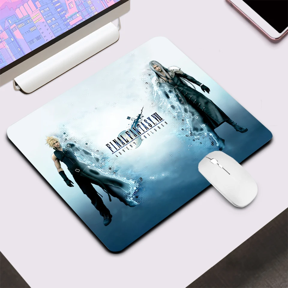 Final Fantasy 7 Small Gaming Mouse Pad Computer Office Office MousePad Pad Desk Desk Mat PC PC Gamer Mouse Mouse MAT XXL NAPLASTNÝ MAUSEPAD
