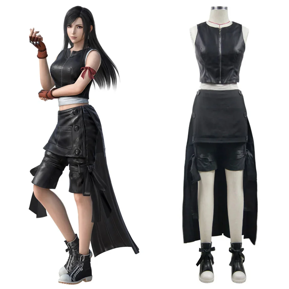 Final Fantasy VII 7 Tifa Lockhart Cosplay Battle Uniform Suit Dámska Fancy Party Halloween kostýmy