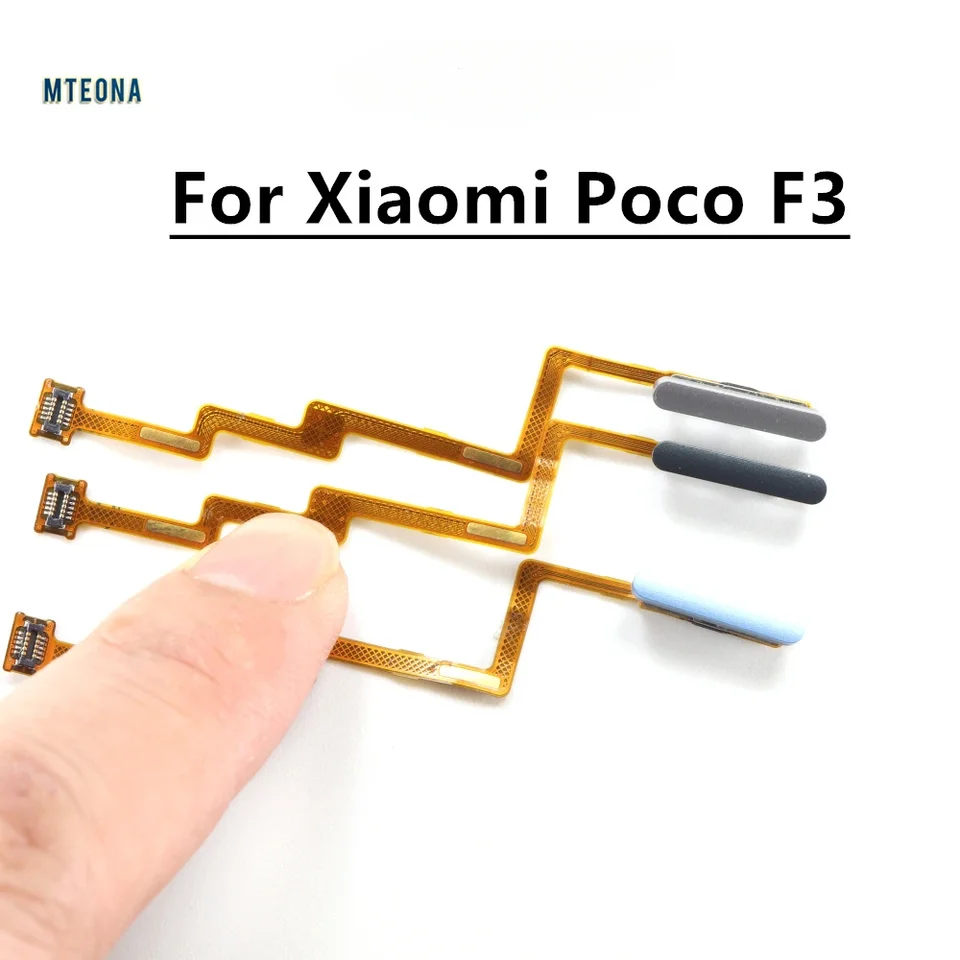 Fingerprint Home Sensor Flex kábel pre Xiaomi Poco F3 Menu Key Key dotyk ID snímač odtlačok prsta s výmenou tlačidla napájania