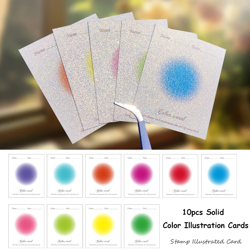 Fire Paint Card Gradient Color Card Fire Paint Coin Storage Zbierka Zbierka Zbierka karty Trvalé voskové prúty voskové granule