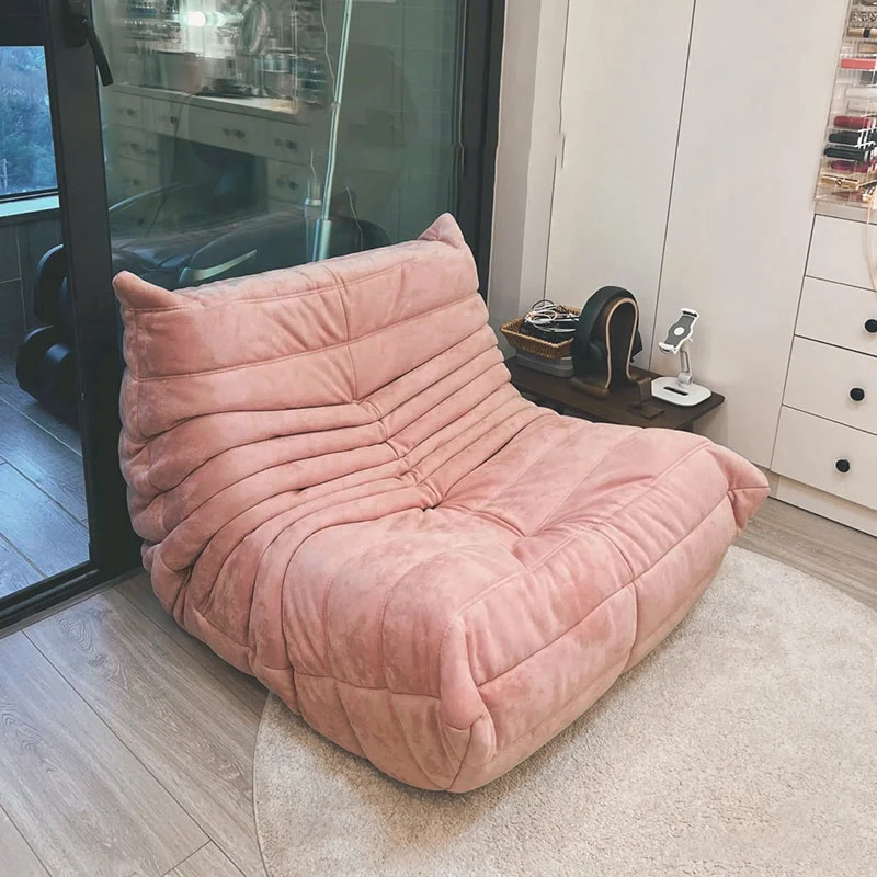 Fireside Bean Bag Stoličky pre dospelých mäkká ružová fazuľová taška na pohovku do obývacej izby Čítanie roh lenivý podlahový pohovka stoličky gauč