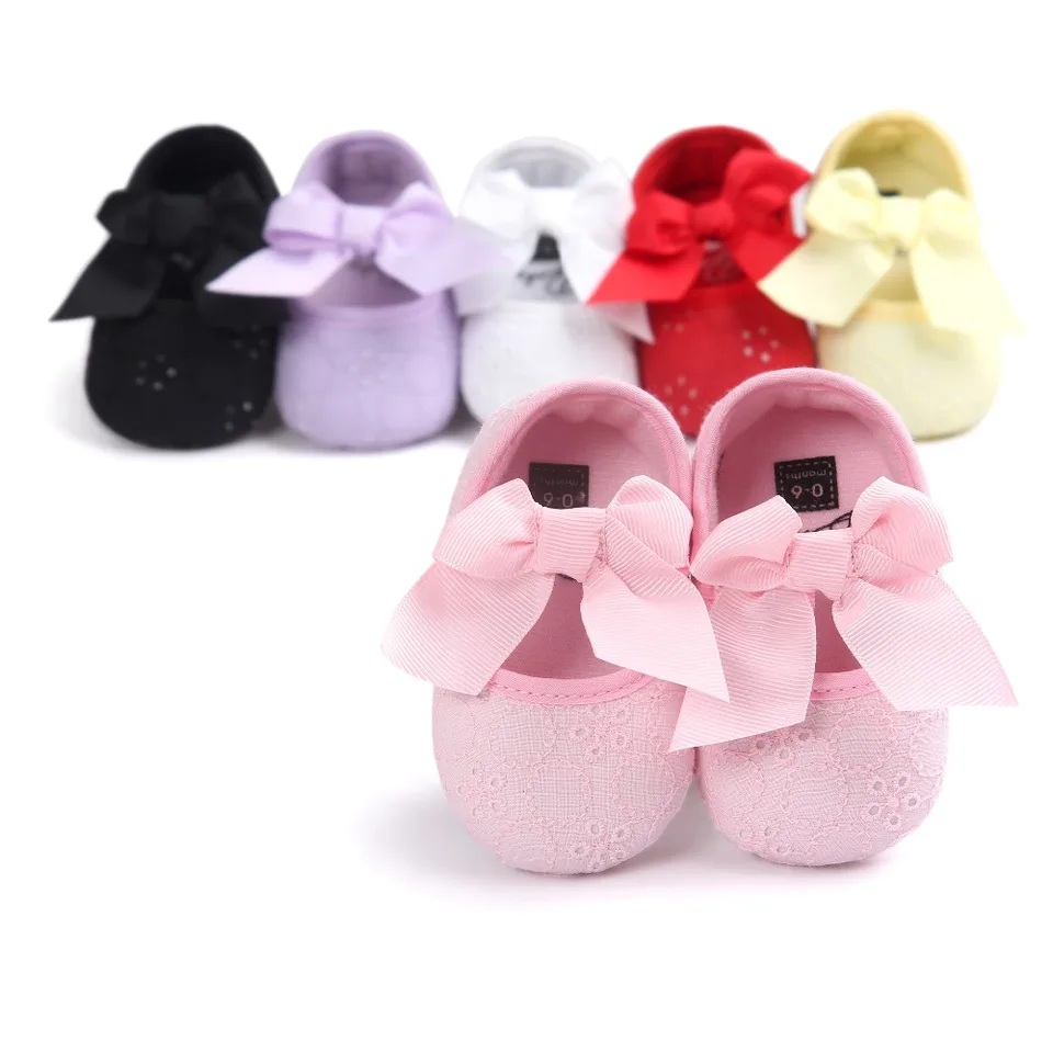 First Walker Fashion Butterfly-uzol detská bavlna novorodenecké topánky topánky topánky topánky Non-skĺznuté topánky pre dievčatá