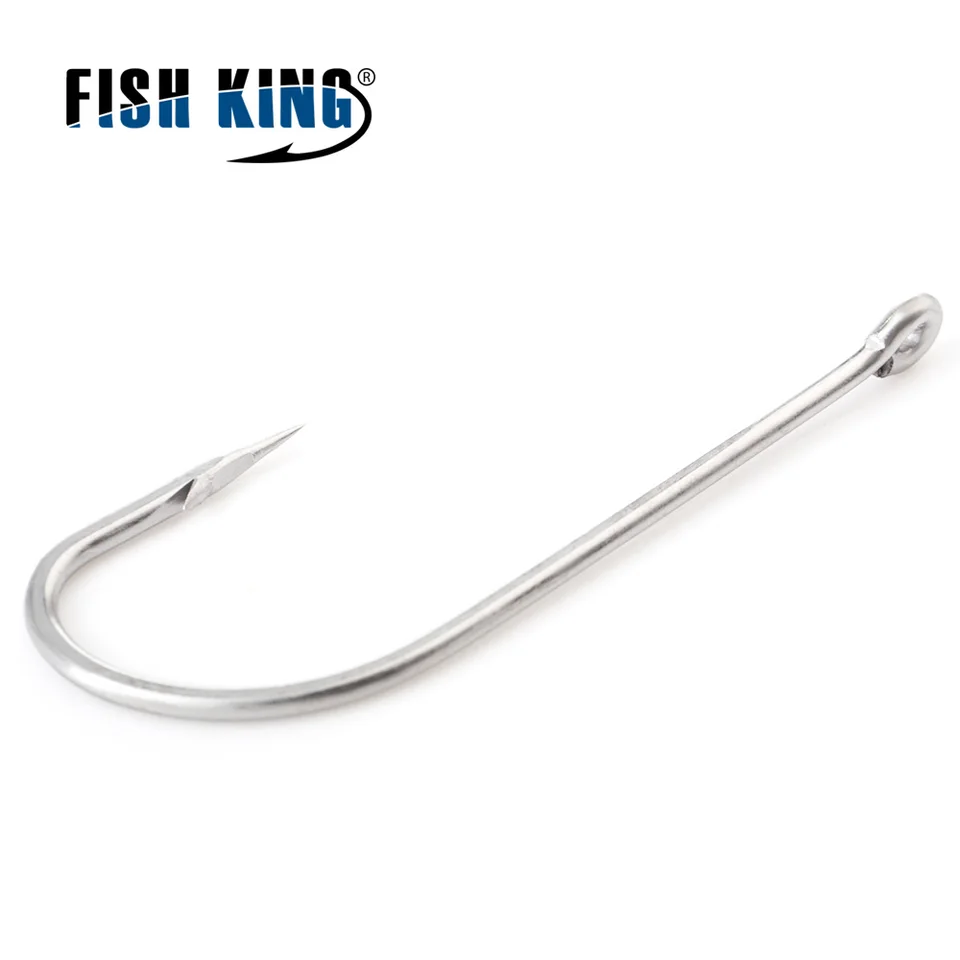 Fish King 401SS z nehrdzavejúcej železnej ostnatej háčiky 6/0# -1/0# 25pcs/balenie 1# -8# 50pcs/balenie jigging carp rybársky háčik O'Shauchnessy Hook