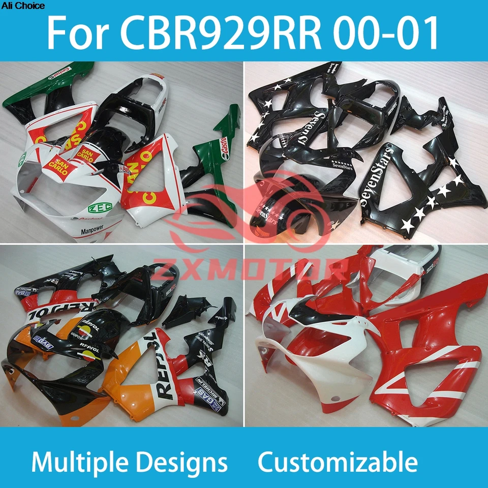Fit CBR 929RR 2000 2001 Faquings for Honda CBR929RR 00 01