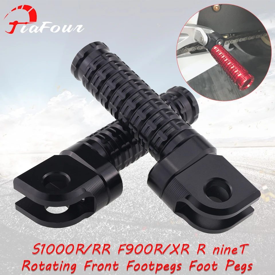 Fit F900R F900XR pre r deviaty čistý r. deväťdesiat scrambler s 1000 RR S1000R R12 NINET R12 R12S Front Rider Foot Foot Pedals Pegs Pedals