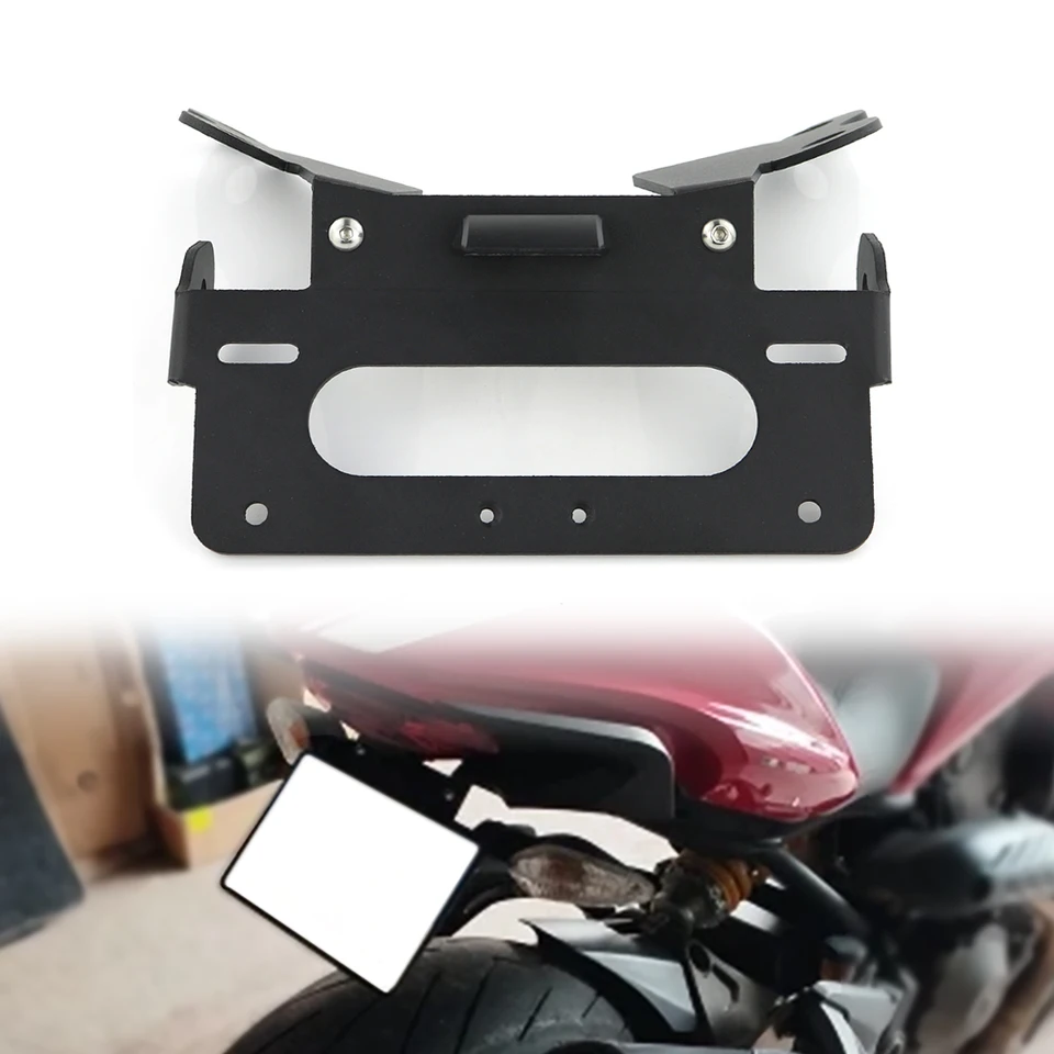Fit for Ducati Monster 821 Stripe Dark 2015-2017 Motocykel Zadná ŠPZ