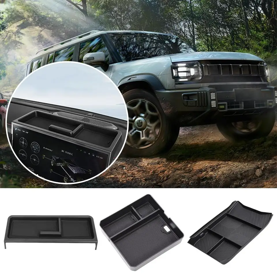 Fit for Jetour Traveler T2 2023-2024 navigačnú obrazovku navigáciu automobilu upravené ABS Automobilový interiérový úložný priestor H9U7