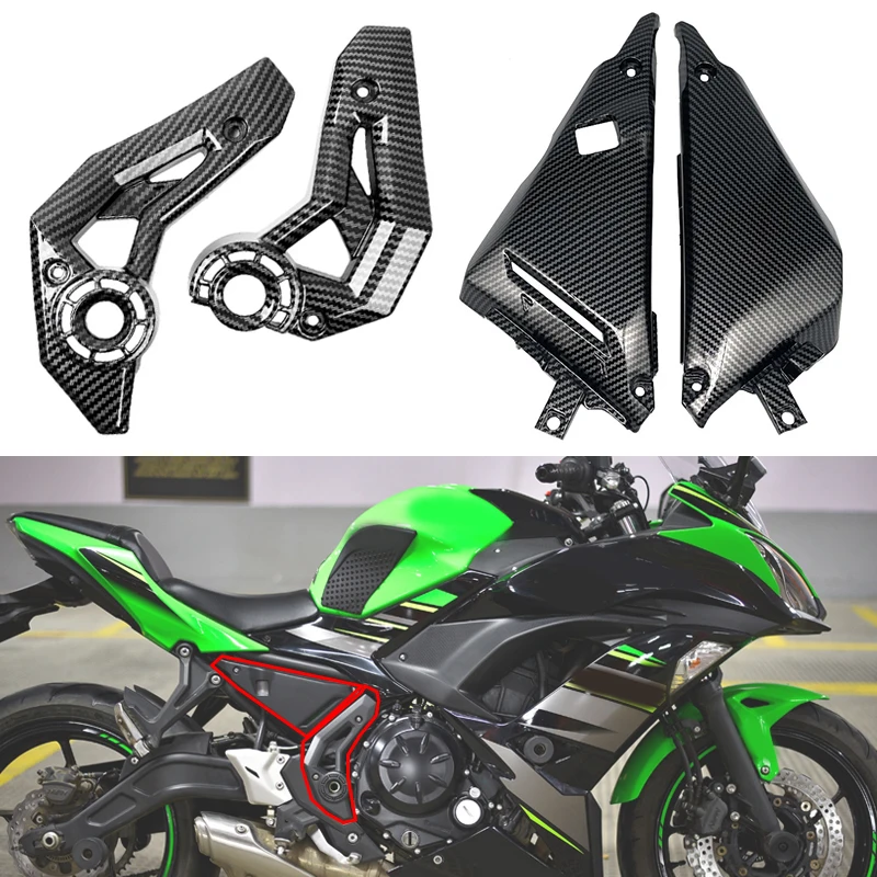 Fit for Kawasaki Ninja 650 2017-2023 Z-650 Motocykelový rám bočného krytu strážca Panel Faquing Protector Z650 Ninja650 Príslušenstvo