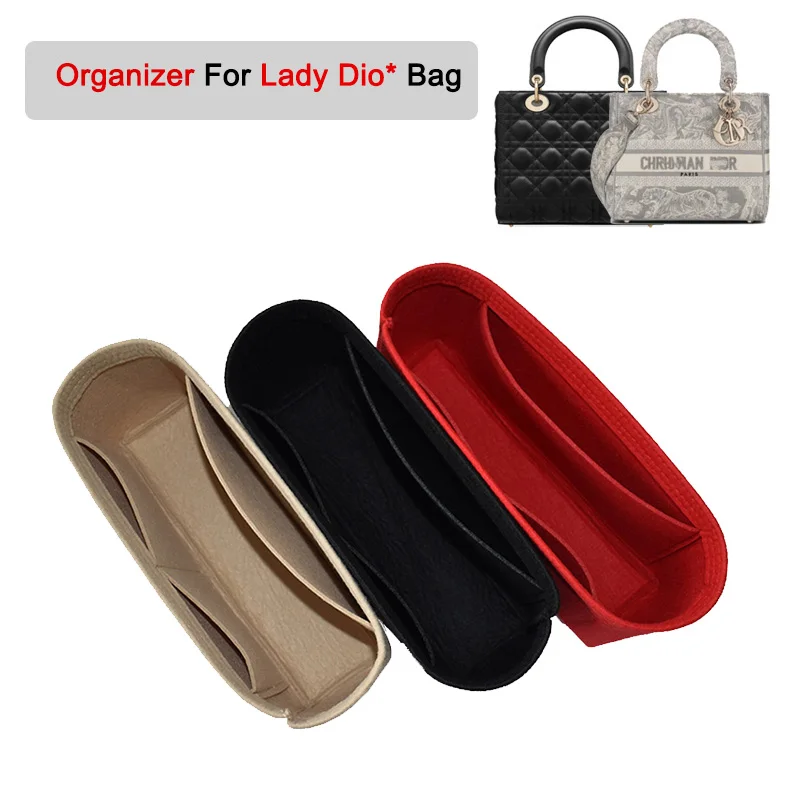 Fit for Lady Dio R Bag Organizátor kabelku Organizácia Kit vložka Luxusná dáma taška Mini malá stredná stredná veľká vložka shaper