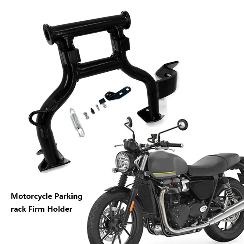 Fit for Scrambler 900 Street Twin900 Cafe Racer 2017-2023 Center Stand Motorcycle Kickstand Parkovacia firma držiaka držiaka podpora držiaka