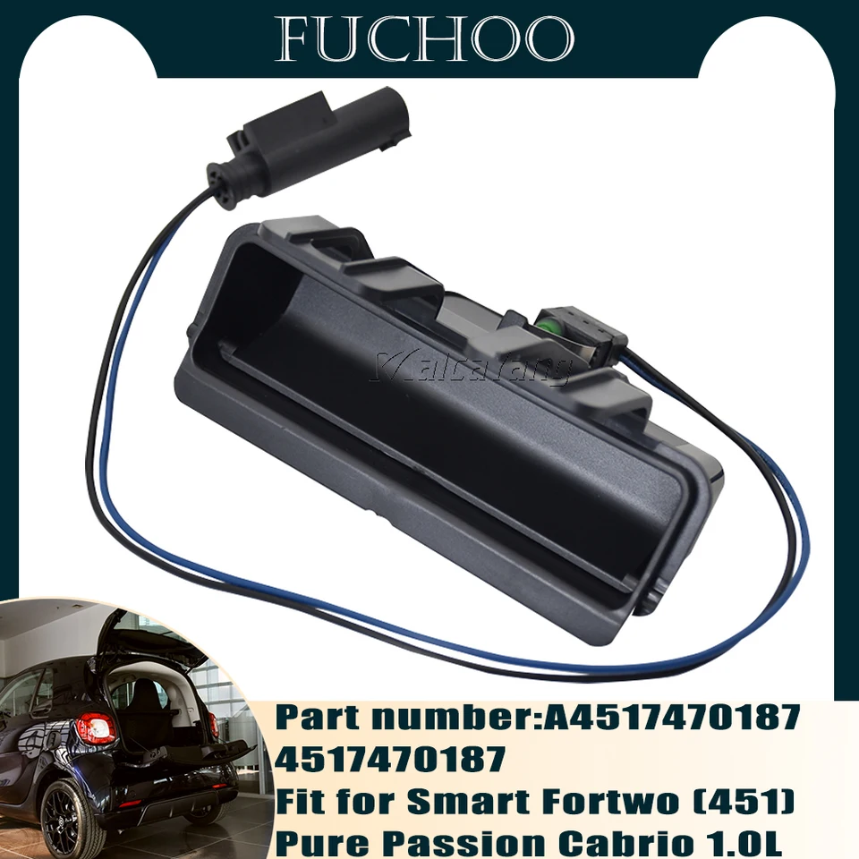 Fit for Smart Fortwo (451) Pure Passion Cabrio 1,0L L3 - plynový elektrický pohon zadných dverí zadné zadné dvere spínač A4517470187