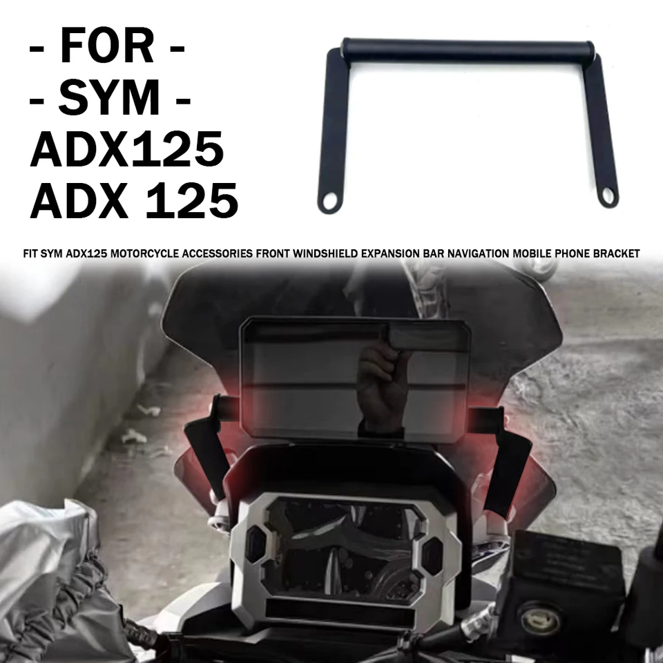 FIT SYM ADX125 Motocyklové príslušenstvo predné predné rozširovanie baru na navigáciu mobilného telefónu pre SYM ADX125 ADX 125