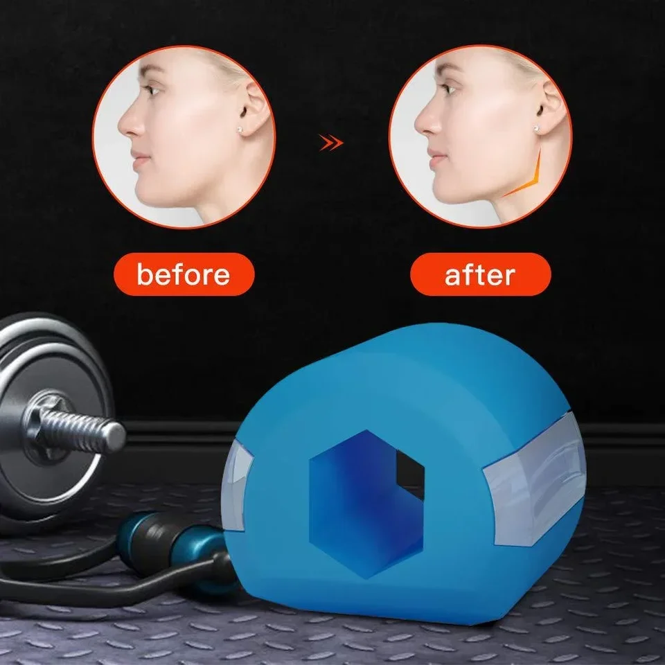 Fitness tvár Massetter muži tváre pop n go úst čeľusť svalové cvičenie žuvacie loptička žuvacie výcvik v tvare čaka