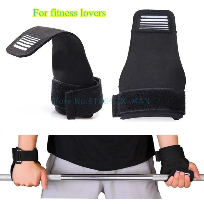 Fitness vzpieračské rukavice rukoväte dlaňový ochranca remienok Hmotnica zdvíhacie rukavice rukavice telocvične Vozdúce rukavice L269