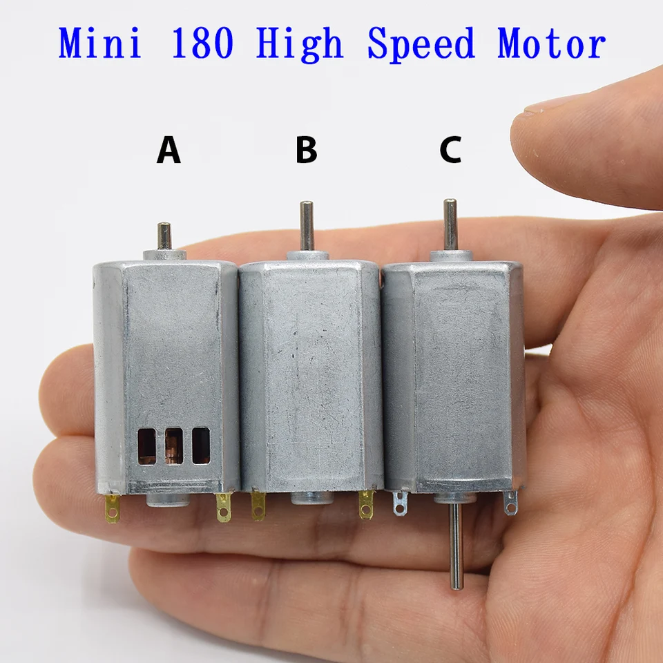 FK-180SH FF-180SH Vysokorýchlostné mini MICRO 180 Elektrický motor Single/Dual Sheft DC 2,4V 3,6V 4,8V 5V 6V 9V pre hračku RC Model automobil