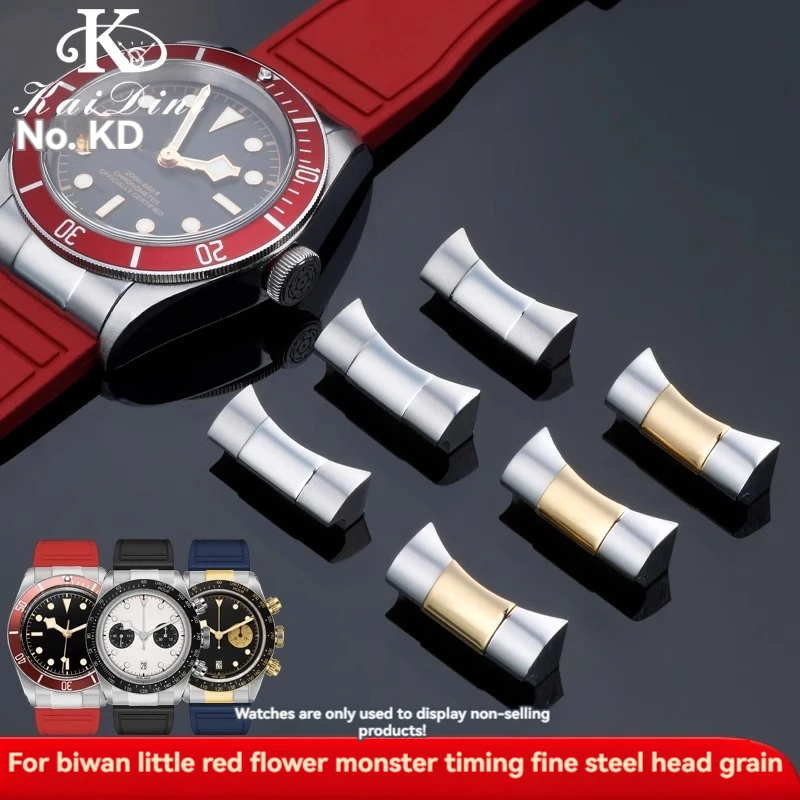 FKM gumový remienok Fluororubber Belt 21 mm 22 mm pre Tudor Black Bay Small Monster Timing M79363 M79360 Oceľový hodink