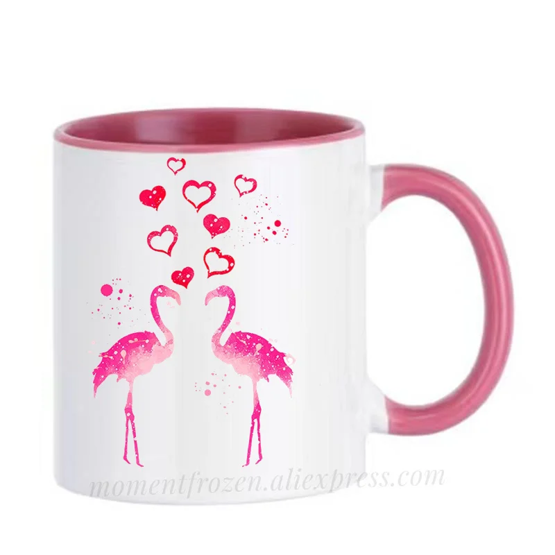 Flamingo Cups Cafe Caffeine Cocoa Kávové hrnčeky čaj Mugen Friend Gifty