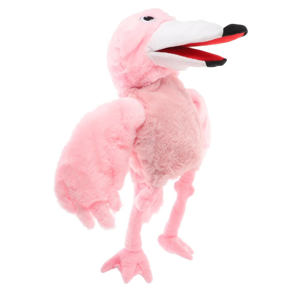 Flamingo Hand Puppet Story rozprávanie skorého vzdelávania hračka Krásne bábky Cosplay Bird Cotton Child Kids Hračky