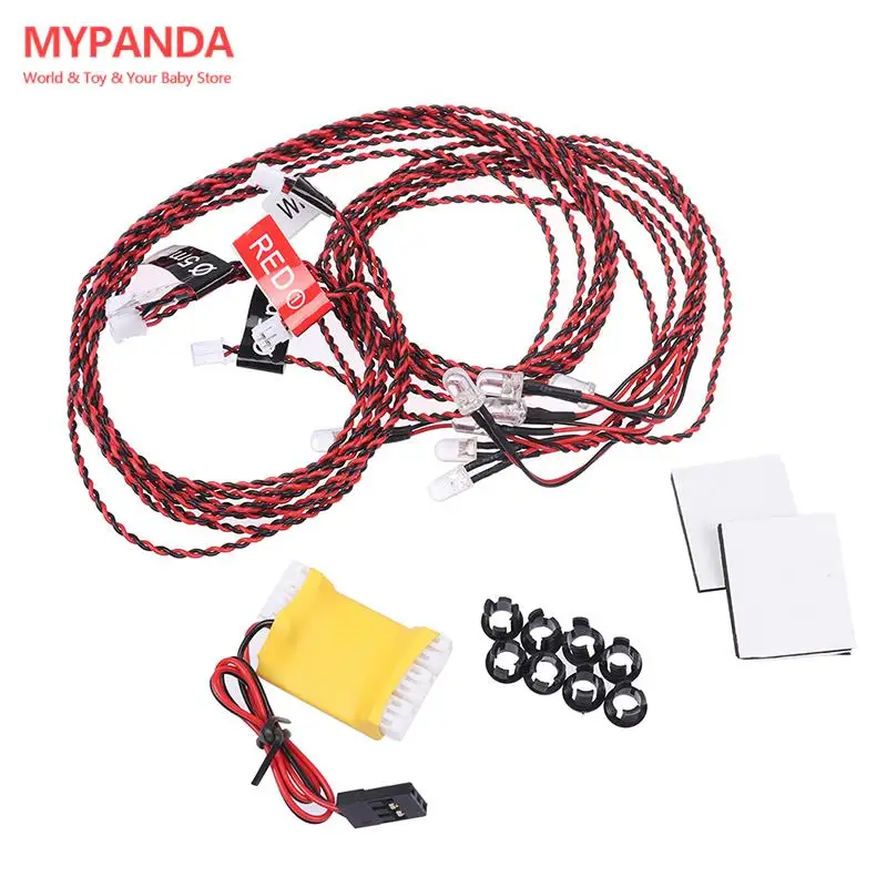 Flash RC LED LIGHT KIT 8 LED osvetľovací systém pre lietadlo RC vrtuľníka 4 Alaways Light 4 Strobe Light RC Lietadlo 1set 1set