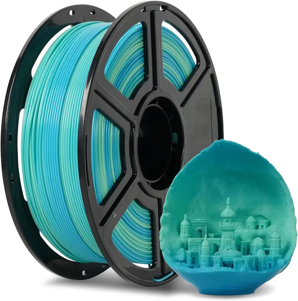 Flashforge 1,75 mm viacfarebný gradient, ktorý menia farbu 1 kg PLA 3D tlačiareň
