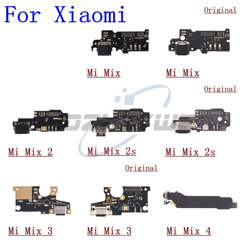 Flex dosky nabíjacej dosky pre Xiaomi mi mix 2 2s 3 4 POCO F3 F4 GT C40 USB CONGRECT CONTOKER DOCK nabíjanie Flex kábla