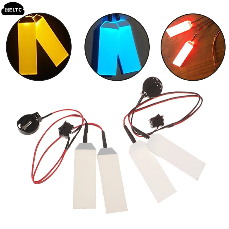 Flexibilné ohybné DIY LED svetlé súpravy Oči pre masku prilby Maska Eye Light Cosplay príslušenstvo CR2032 V vkladu vhodné pre maskové očné svetlo
