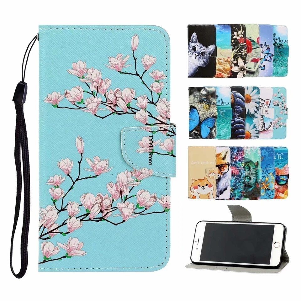 Flip Leath Case pre Xiaomi Redmi Note 8 Fundas 3D Wallet Card Držiteľ stánkov Kryt obal Redmi Note8 Pro Painted Coque Hoesjes