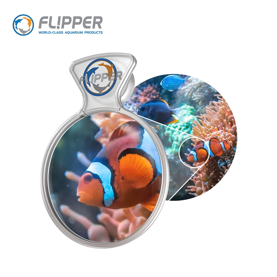 Flipper Deepsee Glass Acryl Sladkovodná slaná voda Fish Tank Clear 4 ”a 5” Štandardný max