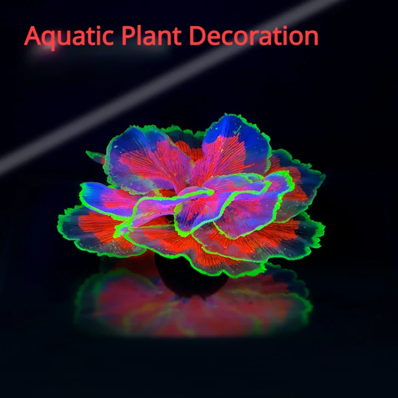 Fluorescenčný akvárium dekor rybolovné nádrže Krajina koralovej simulácie šalátu Koralové ozdoby Malé podvodné svetové krajina Decor Decor
