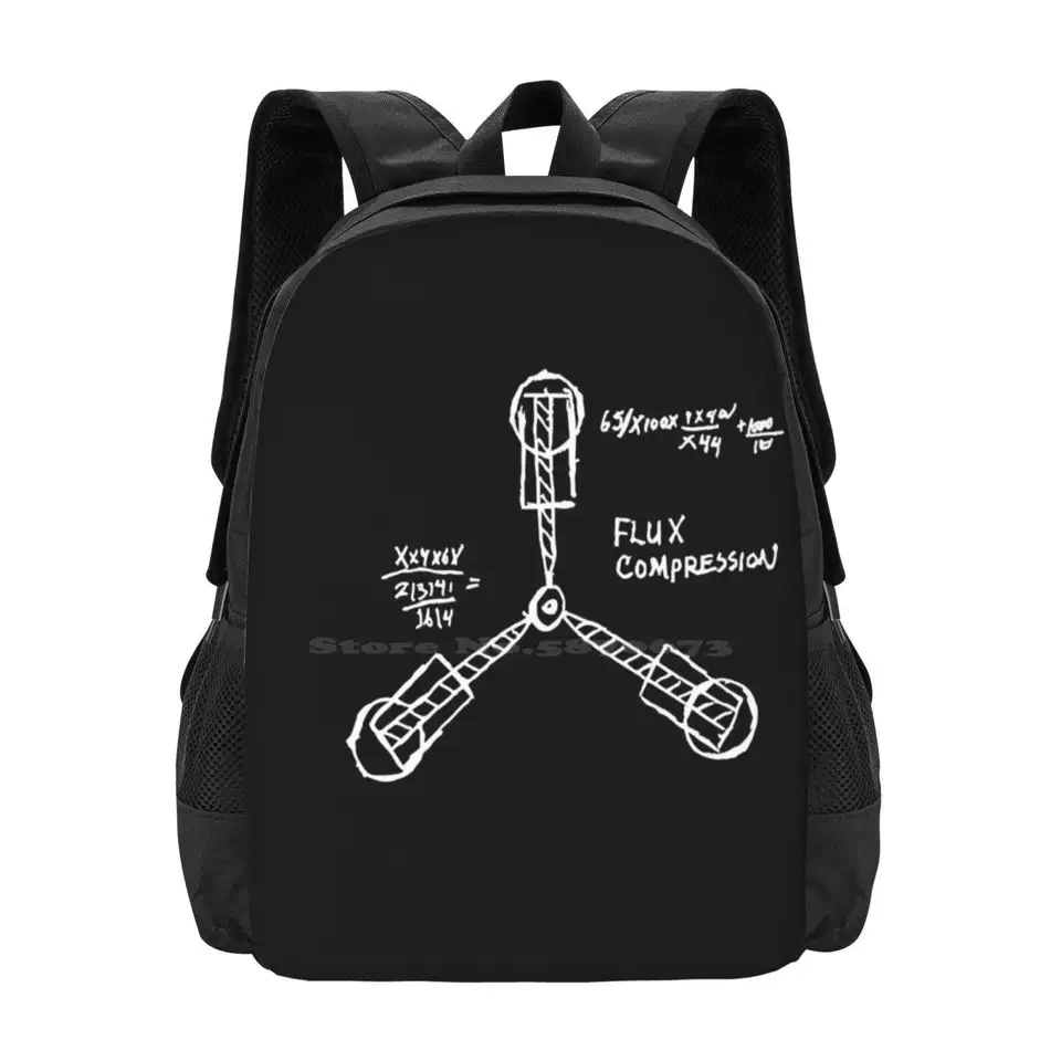 Flux kondenzátor / späť na Futur (BTTF) Hot Sale Schoolback Batoh Batoh Módne tašky späť na futur bttf retour oproti le Le