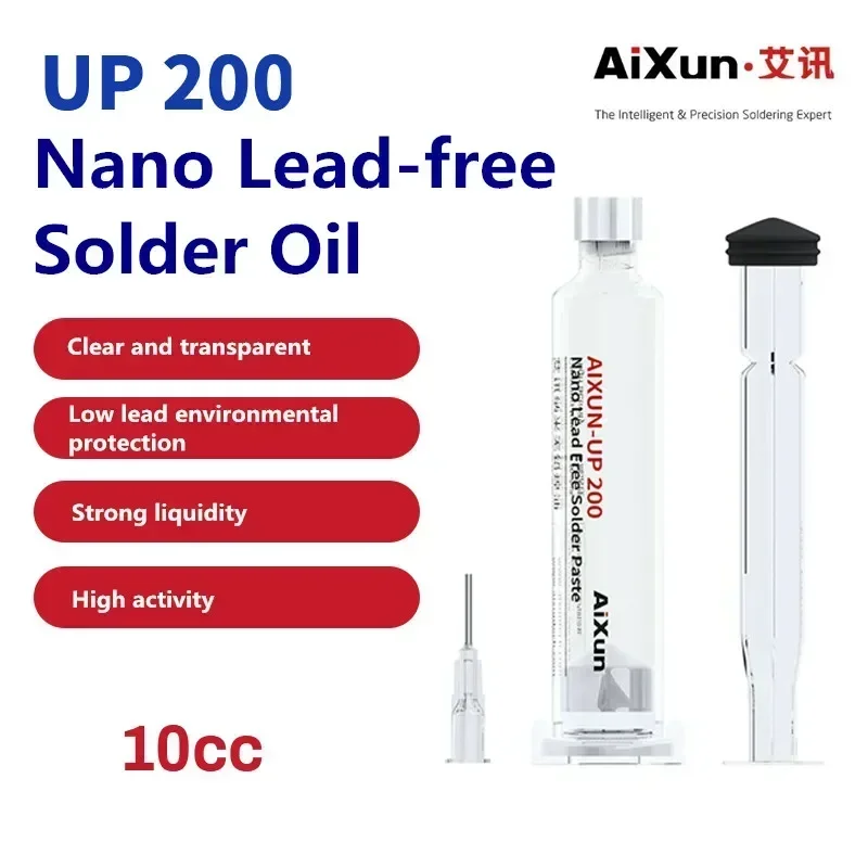 Flux Nano Solder JCID AIXUN UP200 SOLDER Paste 10cc bez oleja bez oleja pre telefón BGA SMD CPU Ball Zváracie výsadba Nástroje na výsadbu