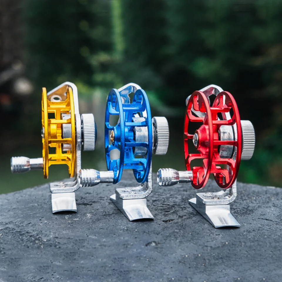 Fly Fishing Reel Lightweight Ice Fishing Navice navijak pre pstruhové rybolovné doplnky pre sladkovodnú slanú vodu