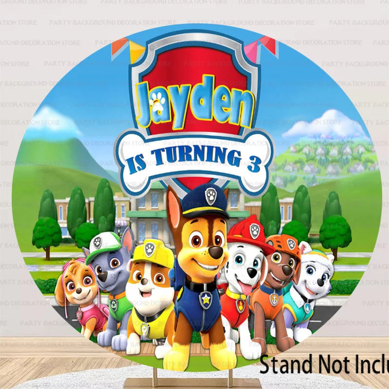 Flying Skye Traffic Rescue Chase Dog Paw Patrol Boys Birthday Party Pozadie Rocky Rocky Marshall Marshall Baby Shower Pozadie